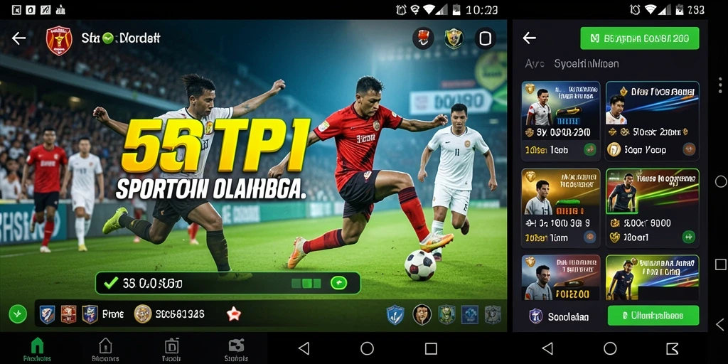 Tampilan antarmuka 55RT yang menarik dan mudah digunakan.