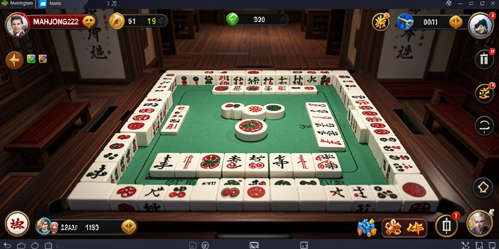 Tampilan gameplay MAHJONG222 yang menarik dengan puzzle yang menantang.