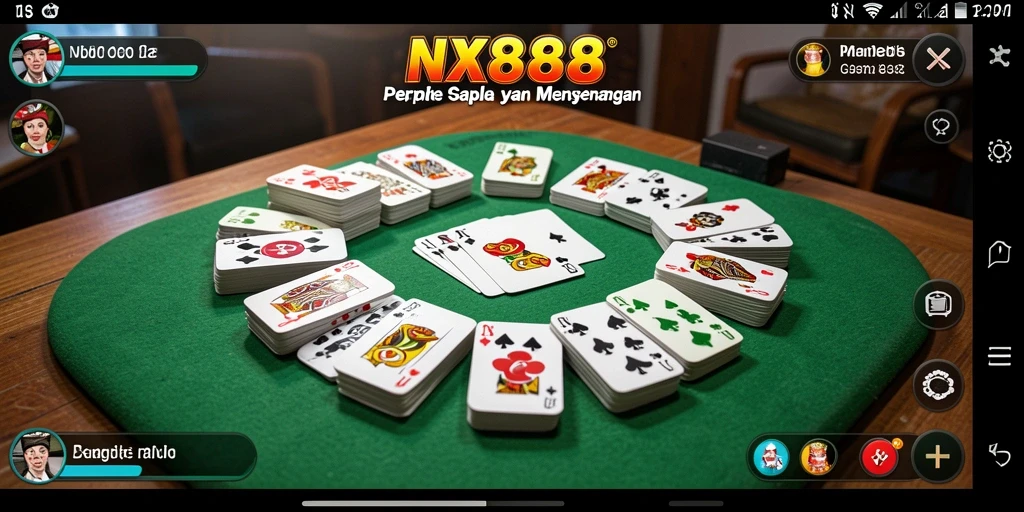 Tampilan menarik dari gameplay Gaple di NX888.