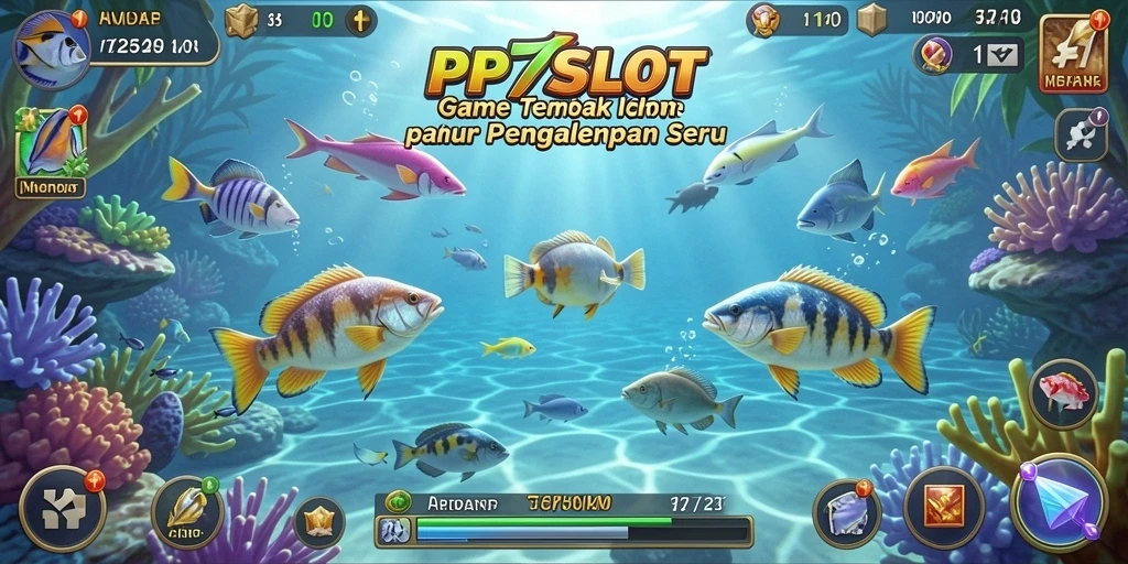 Screenshot gameplay seru PP7SLOT yang menampilkan aksi Tembak Ikan.