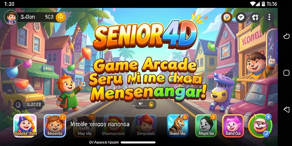 Tampilan gameplay seru dari SENIOR4D dengan grafis menawan.