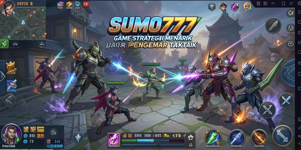 Tangkapan layar menunjukkan aksi seru dalam gameplay strategi.